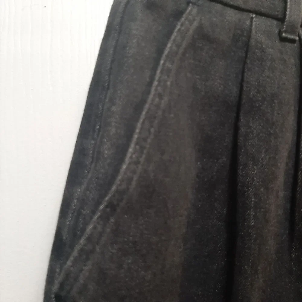 I.C Isaacs Modest Denim Black Maxi Skirt Pocket Size 12